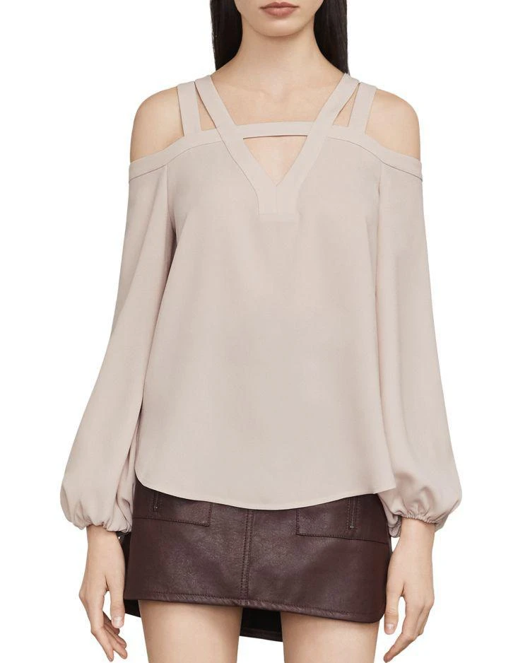 商品BCBG|Tina Cold Shoulder Cutout Blouse,价格¥1406,第1张图片