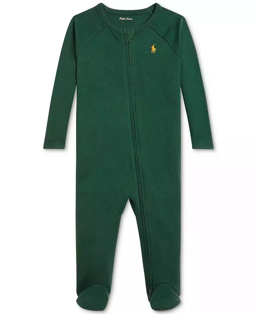 商品Ralph Lauren|Baby Boys Cotton Footed Coveralls,价格¥291,第1张图片