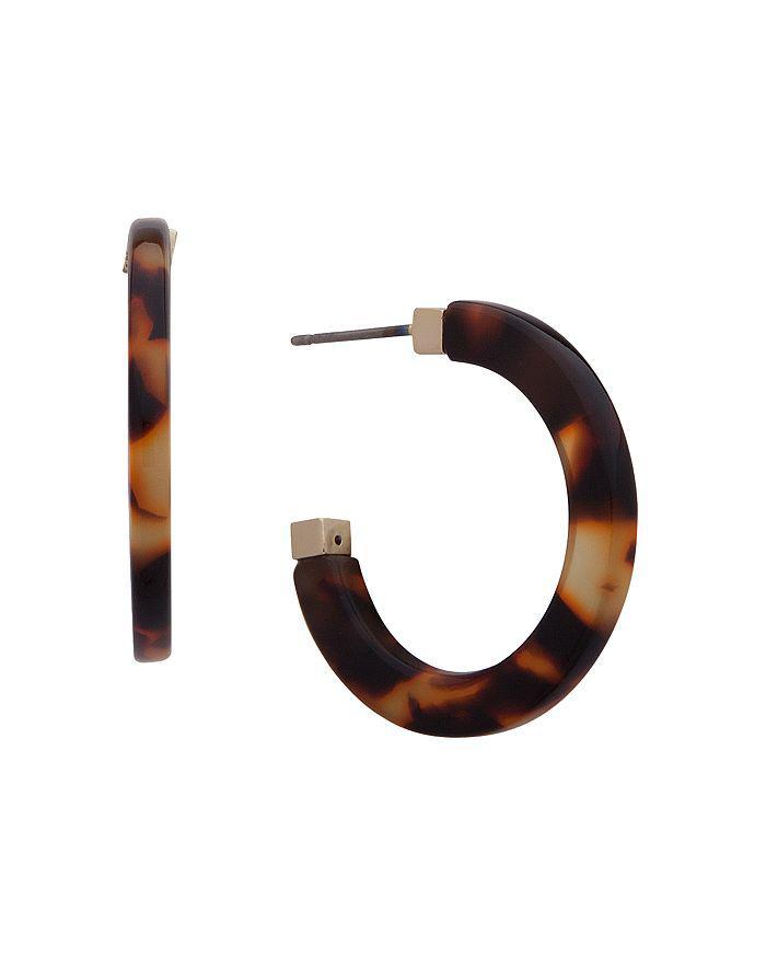 商品Ralph Lauren|Tortoise Mid Hoop Earrings,价格¥261,第3张图片详细描述