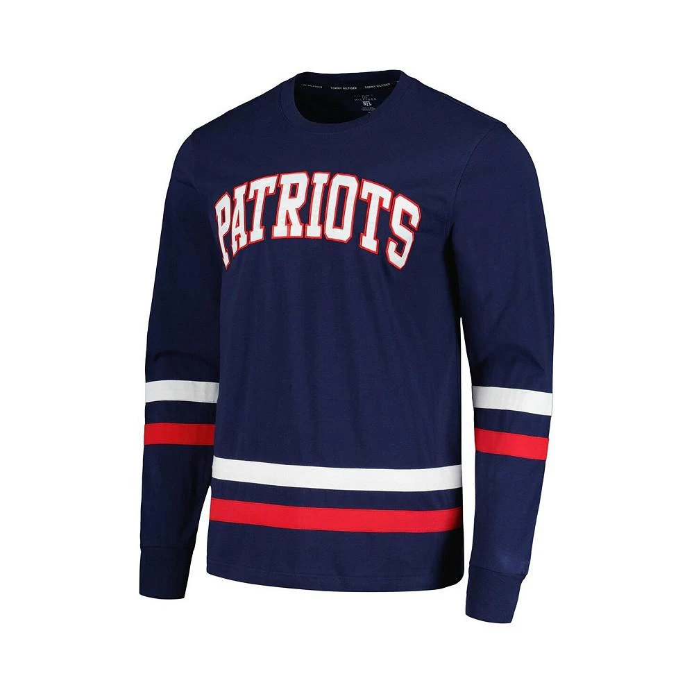 商品Tommy Hilfiger|Men's Navy, Red New England Patriots Nolan Long Sleeve T-shirt,价格¥490,第3张图片详细描述