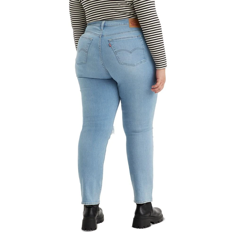 商品Levi's|Trendy Plus Size 724 High-Rise Straight-Leg Jeans,价格¥312,第2张图片详细描述