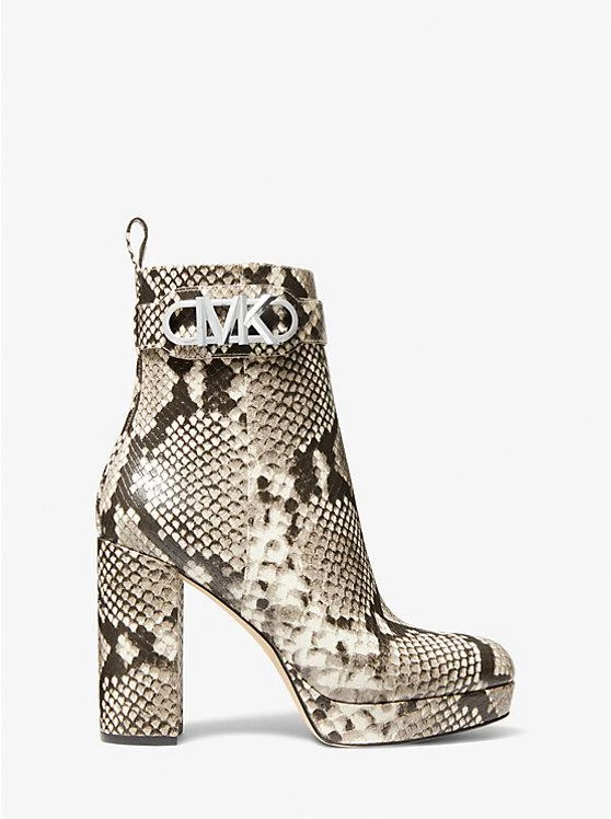 商品Michael Kors|Parker Snake Embossed Faux Leather Platform Boot,价格¥1808,第2张图片详细描述