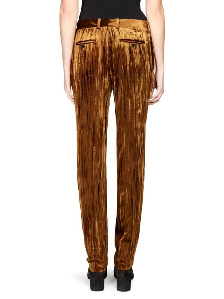 商品Yves Saint Laurent|Saint Laurent - Velvet Straight-Leg Pants,价格¥2133,第2张图片详细描述