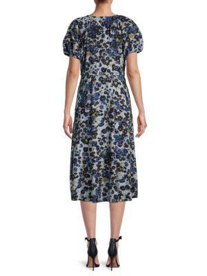 商品Madewell|Floral-Print Drawstring Dress,价格¥410,第4张图片详细描述