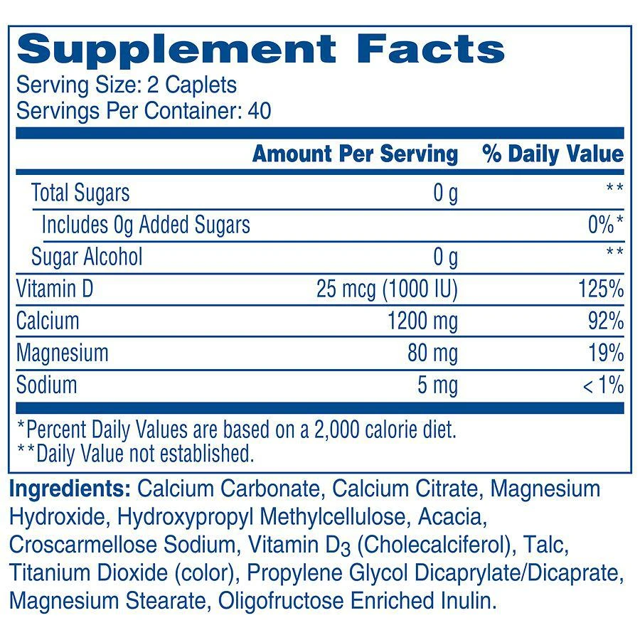 商品Citracal|Slow Release With Vitamin D3 Calcium Supplement Caplets,价格¥150,第4张图片详细描述