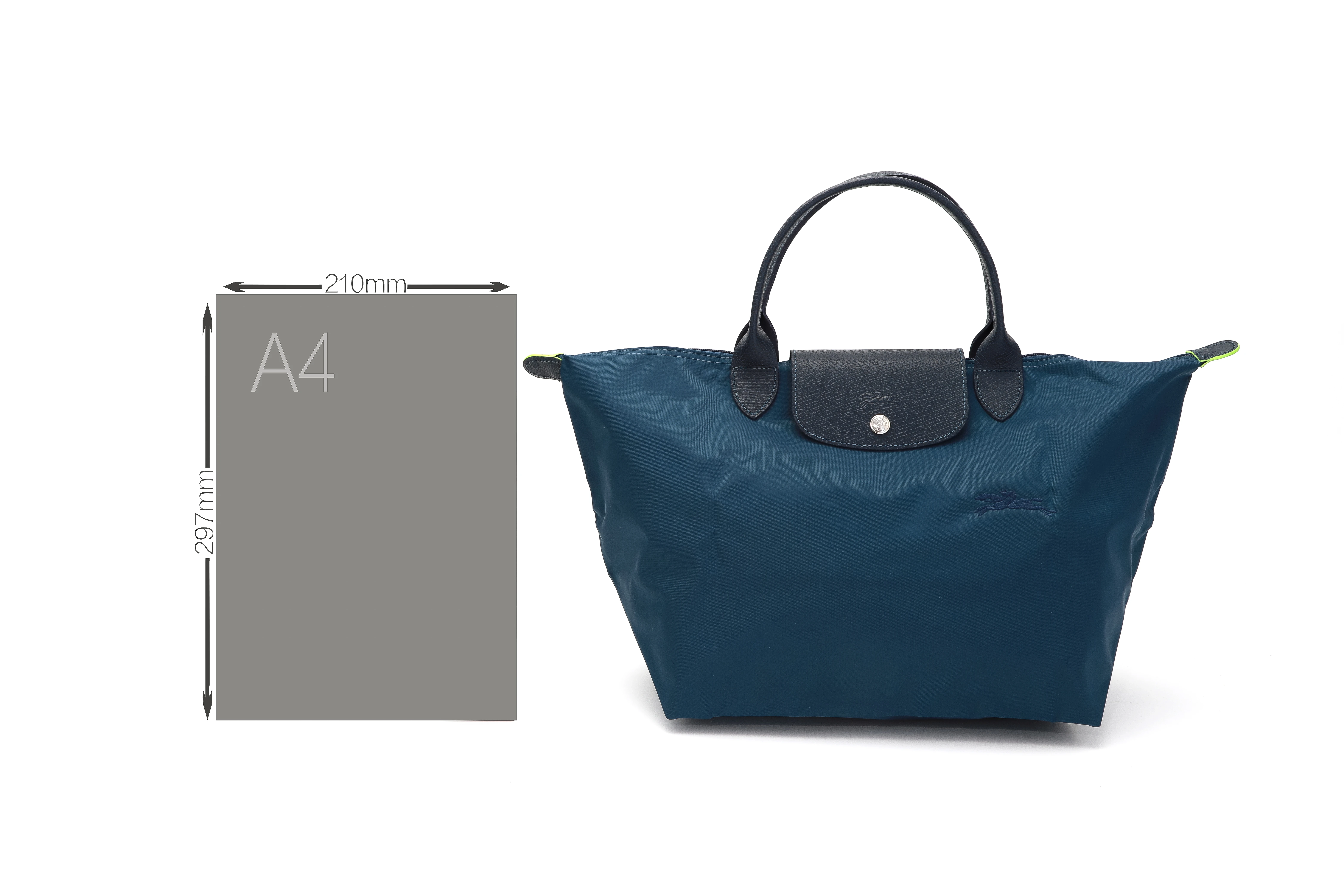 珑骧 LONGCHAMP 奢侈品 女士LE PLIAGE GREEN环保系列中号深海蓝色织物短柄可折叠手提包饺子包 1623 919 P57 商品