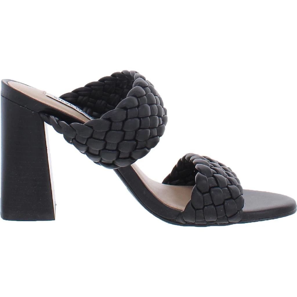商品Steve Madden|Steve Madden Womens Tielo Woven Faux Leather Heels,价格¥114,第4张图片详细描述