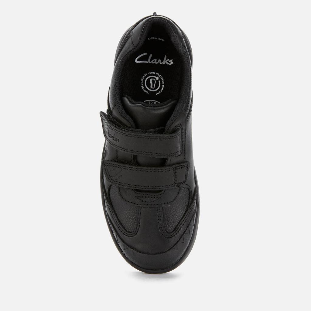 Clarks Kids' Rex Stride School Shoes - Black Leather商品第3张图片规格展示