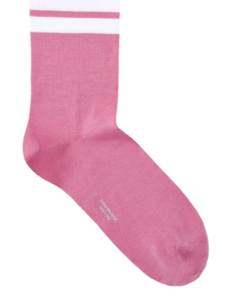 商品Thom Browne|THOM BROWNE 4-Bar stripe socks pink,价格¥888,第2张图片详细描述