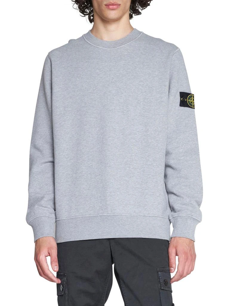 商品Stone Island|Stone Island Logo Patch Crewneck Sweatshirt,价格¥2981,第3张图片详细描述