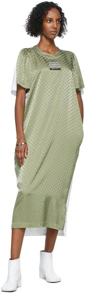 商品MAISON MARGIELA|Green & White Jacquard Flower Shirt Dress,价格¥947,第4张图片详细描述