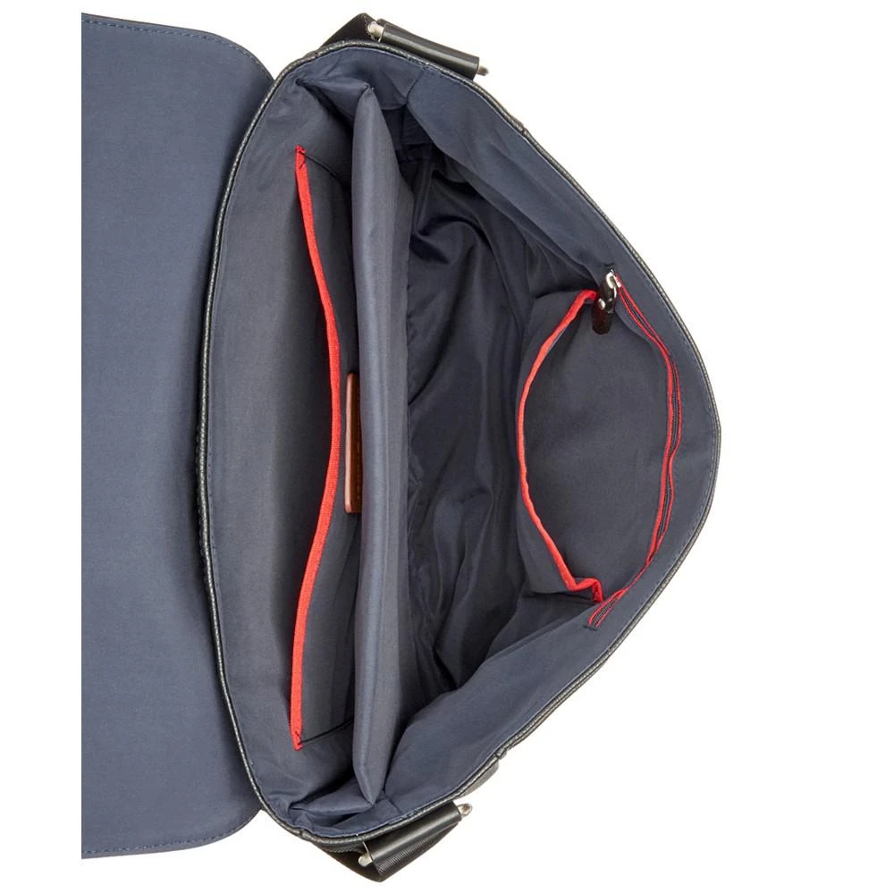 商品Tommy Hilfiger|Men's Pebble Faux-Leather Leo Messenger Bag,价格¥758,第4张图片详细描述
