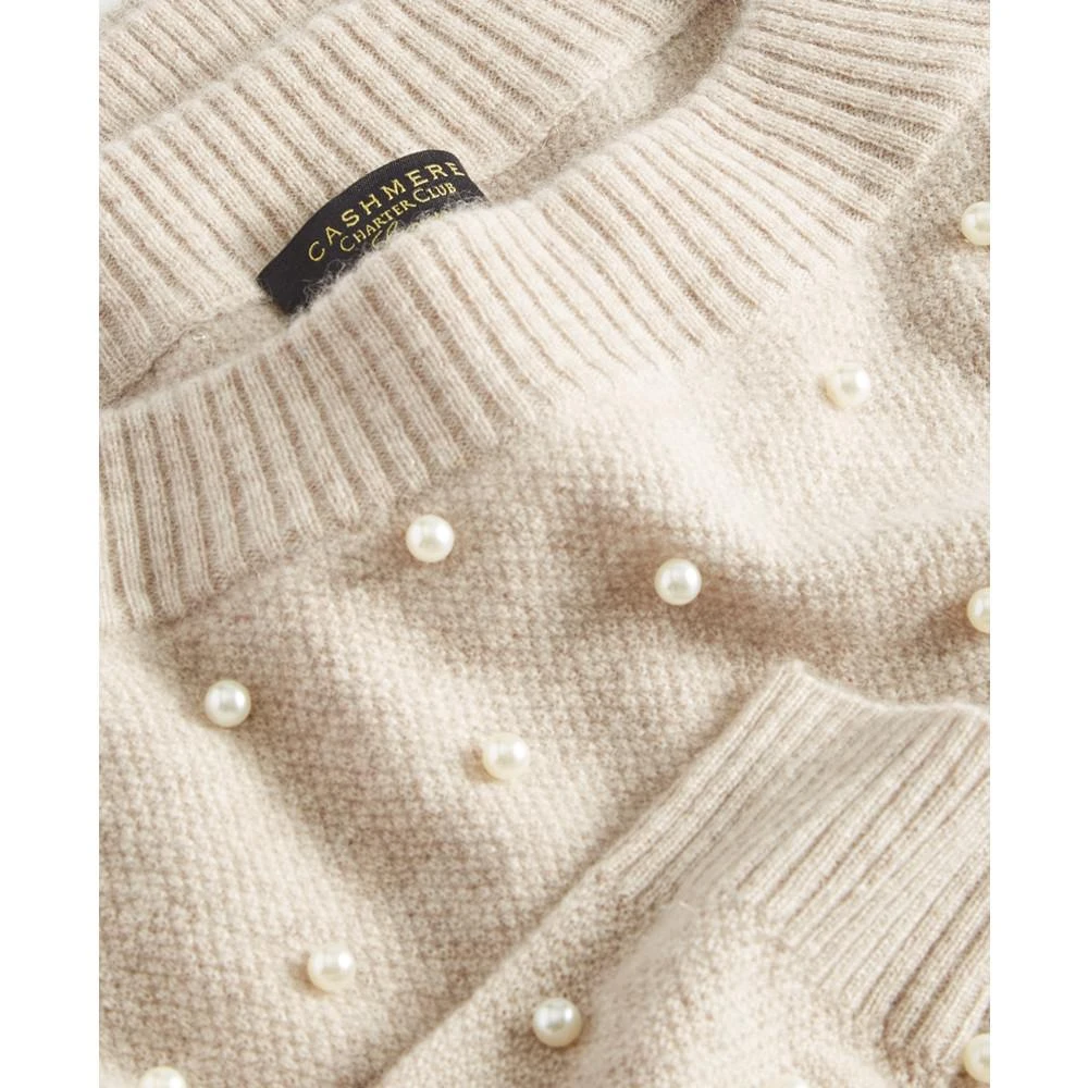 商品Charter Club|Women's 100% Cashmere Embellished One-Shoulder Sweater, Created for Macy's,价格¥690,第3张图片详细描述