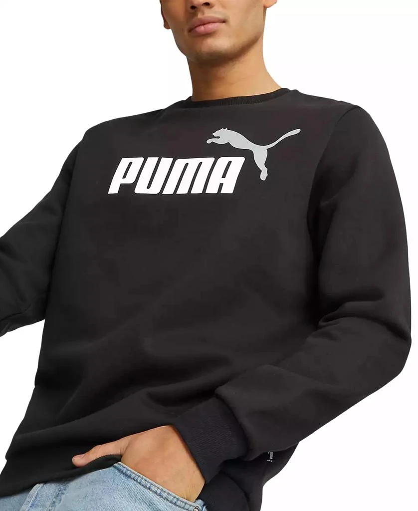 商品Puma|Men's ESS+ Big Logo Crewneck Fleece Sweatshirt,价格¥210,第1张图片