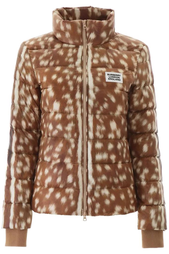 Burberry Beige Deer Print Puffer Jacket, Size X-small商品第1张图片规格展示