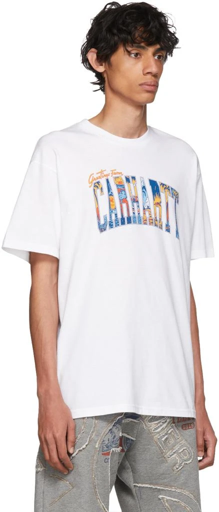 商品Carhartt WIP|White 'Greetings From' T-Shirt,价格¥315,第2张图片详细描述