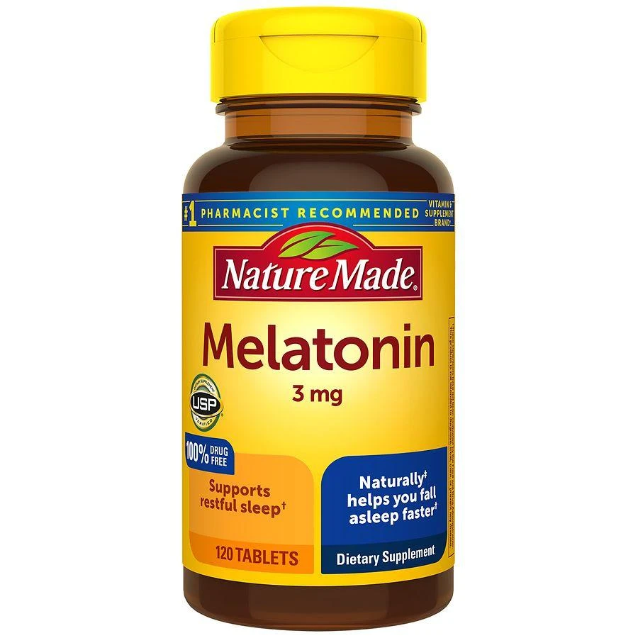 商品Nature Made|Melatonin 3 mg Tablets,价格¥84,第1张图片