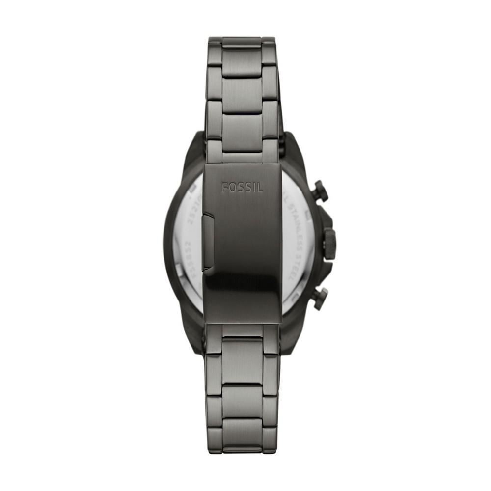 Men's Bronson Chronograph Gray Stainless Steel Bracelet Watch 44mm商品第2张图片规格展示