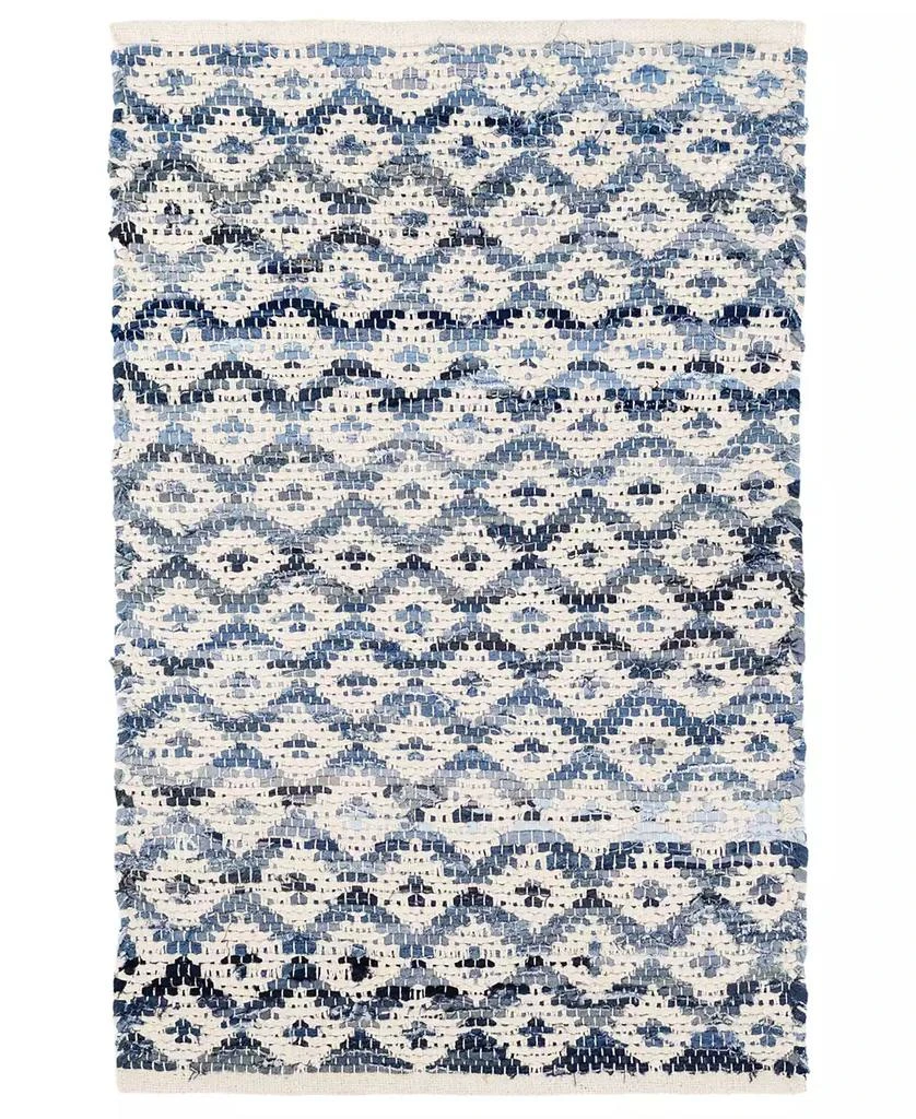 商品Dash and Albert Rugs by Annie Selke|Denim Rag Diamond DA789 10'x14' Area Rug,价格¥6514,第1张图片