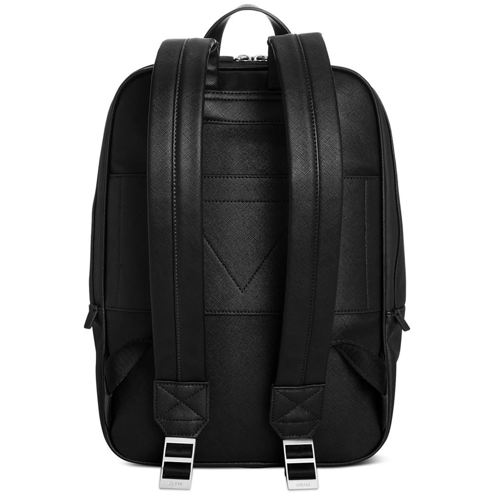 商品GUESS|Men's Certosa Squared Faux-Leather Backpack,价格¥971,第3张图片详细描述