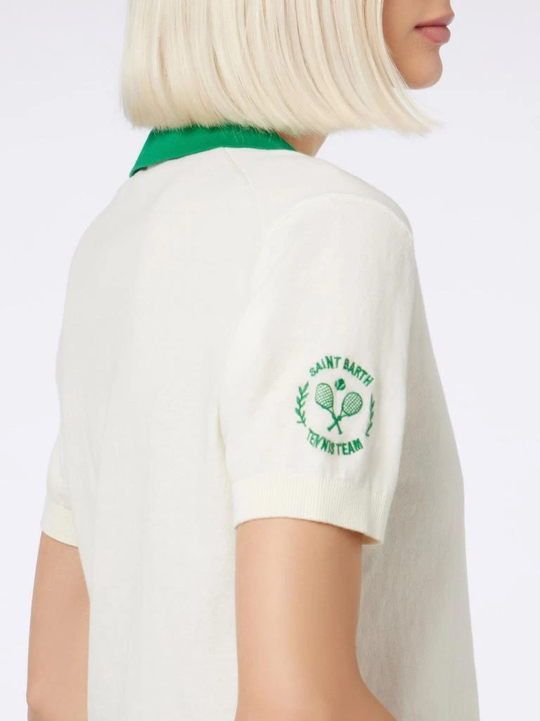 商品Mc2 Saint Barth|Woman Cotton Knitted Polo Evonne | Australian Brand Special Edition,价格¥1321,第2张图片详细描述