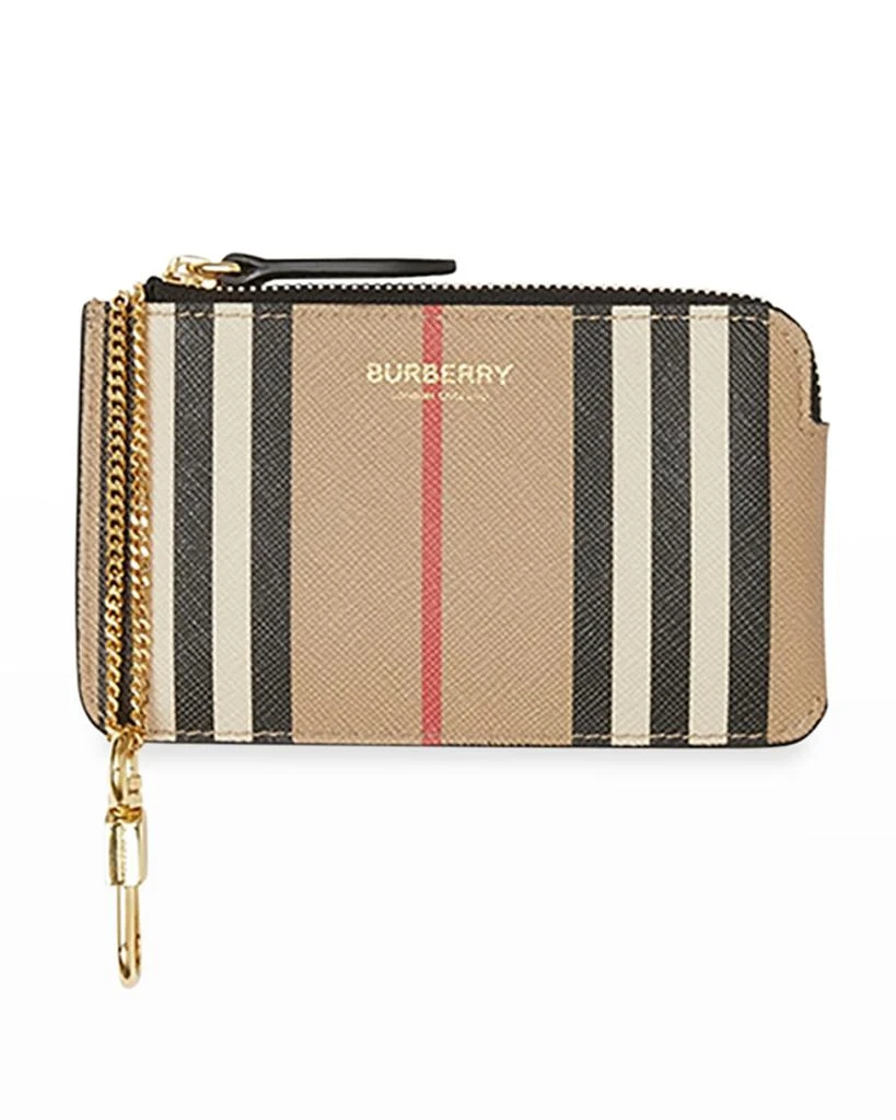 商品Burberry|Kelbrook Icon Stripe E-Canvas Coin Case,价格¥1930,第1张图片