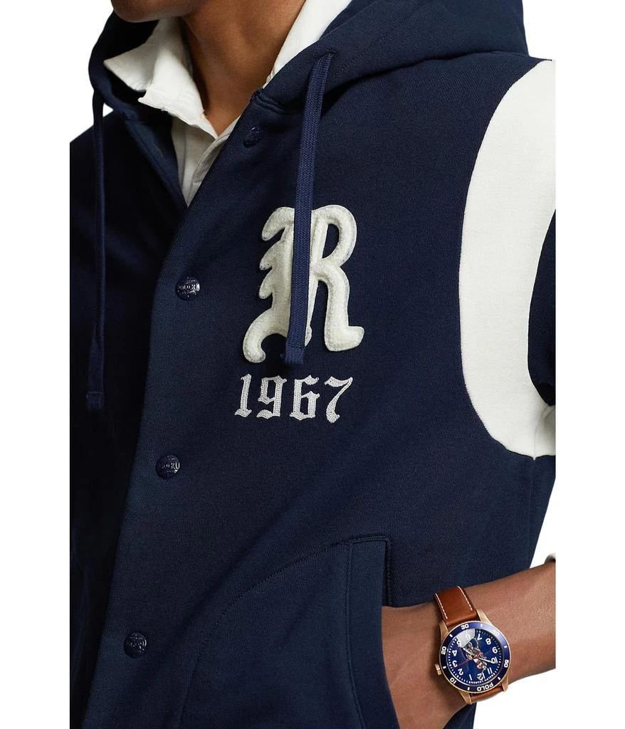 商品Ralph Lauren|Fleece Hooded Baseball Jacket,价格¥1526,第3张图片详细描述
