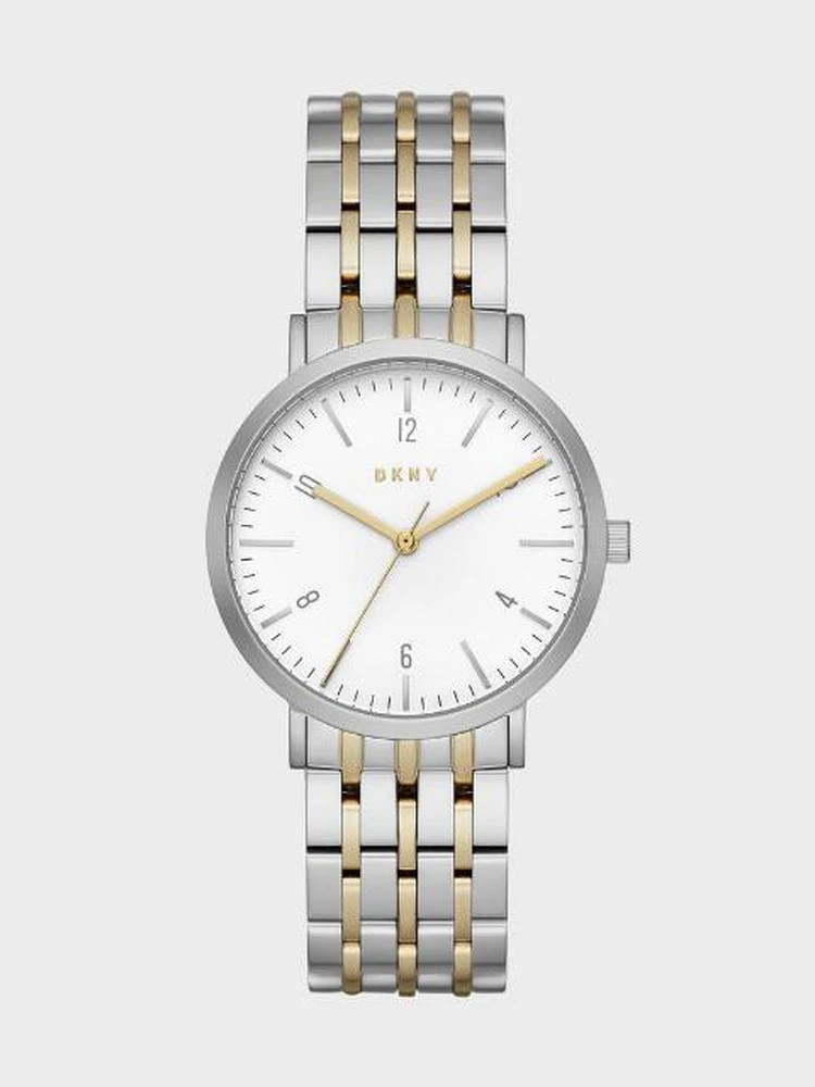 商品DKNY|Minetta Two-Tone Three-Hand Watch,价格¥899,第2张图片详细描述