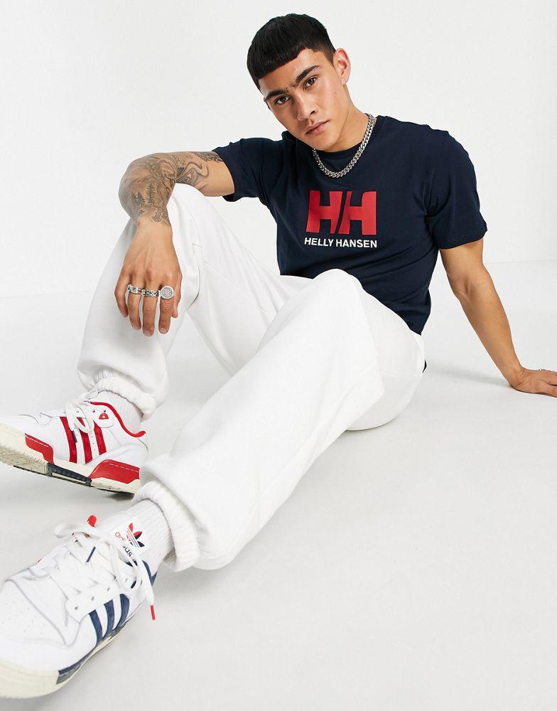 Helly Hansen Logo t-shirt in navy商品第1张图片规格展示