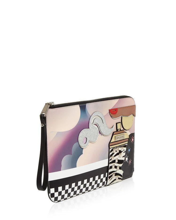 商品Marc Jacobs|Julie Verhoeven Clouds Flat Leather Pouch,价格¥981,第4张图片详细描述