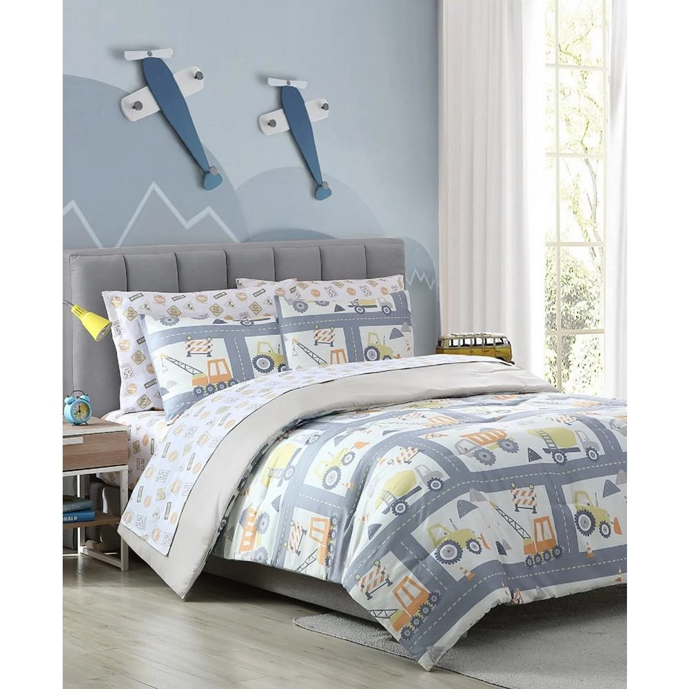 商品Morgan Home|MHF Home Kids Construction Land Twin Comforter Set,价格¥893,第3张图片详细描述