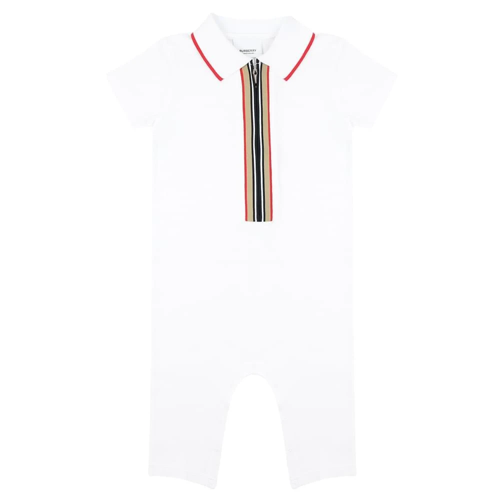 商品Burberry|White Noe Shortie Romper,价格¥1358,第1张图片