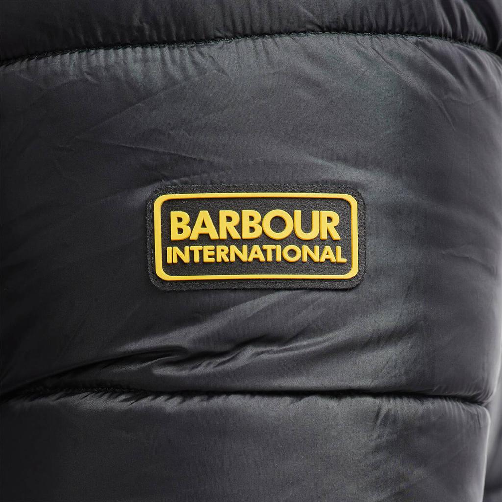 Barbour International Men's Bobber Quilt Jacket - Black商品第5张图片规格展示