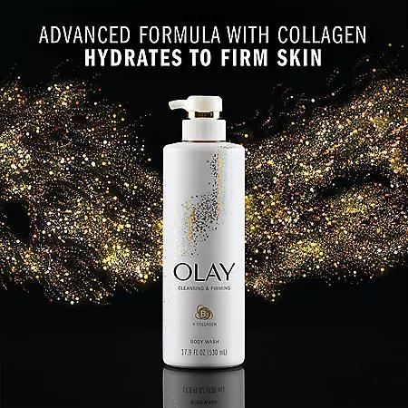 Olay Collagen Cleansing & Firming Body Wash (17.9 fl. oz., 3 pk.)商品第6张图片规格展示