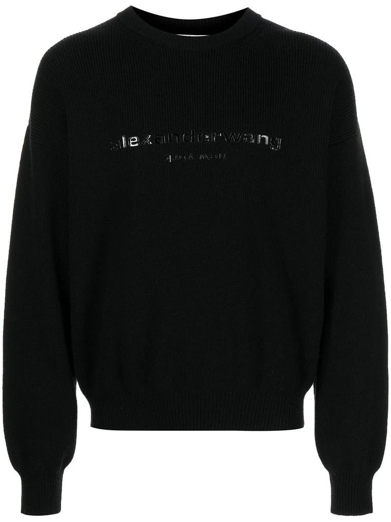 ALEXANDER WANG WOMEN PULLOVER WITH TPU LOGO PRINT 商品