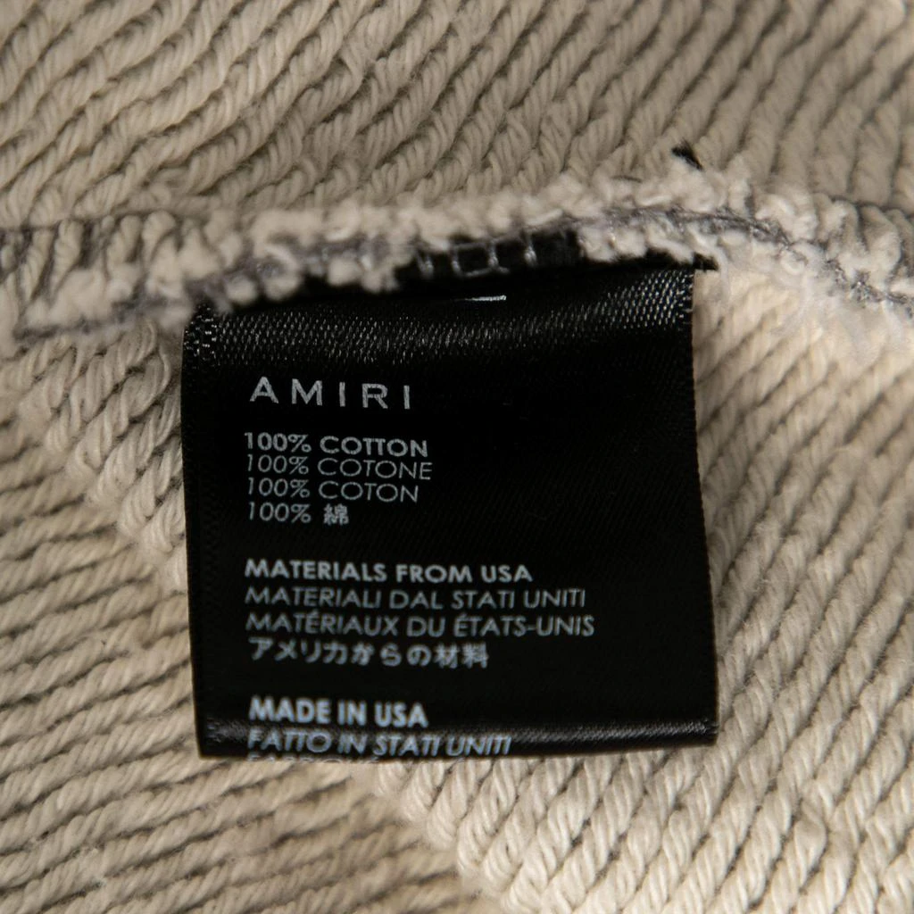 商品[二手商品] AMIRI|Amiri Grey Terry Knit Serpenti Patch Oversized Sweatshirt XS,价格¥1586,第5张图片详细描述