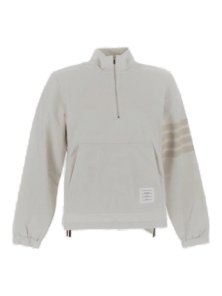 商品Thom Browne|Thom Browne Striped Half-Zip Sweatshirt,价格¥4609,第1张图片