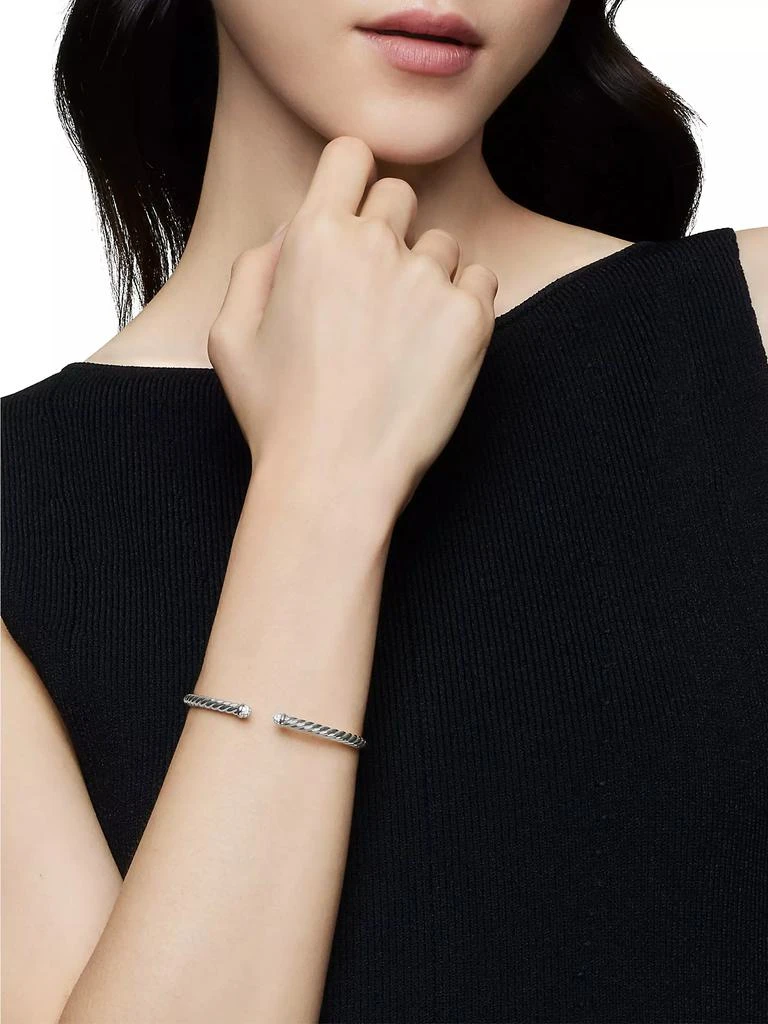 商品David Yurman|Cable Flex Bracelet in 18K White Gold,价格¥24171,第2张图片详细描述