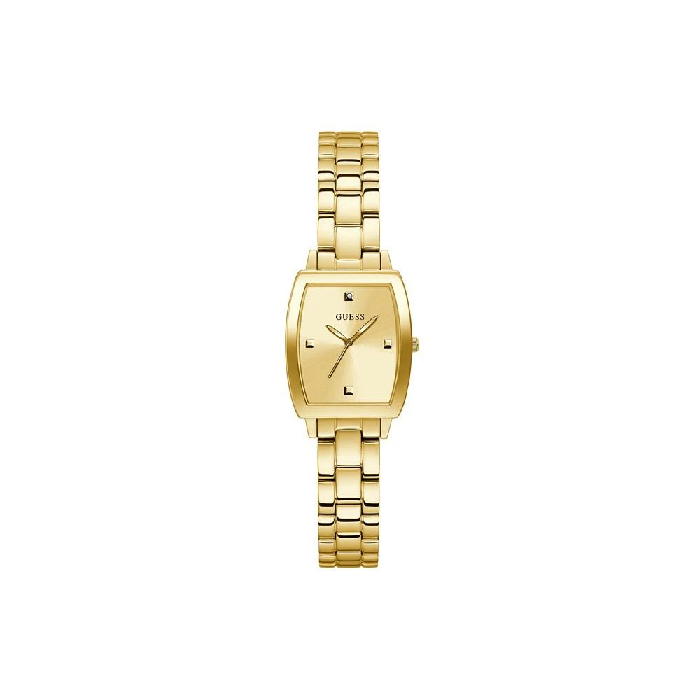 商品GUESS|Women's Gold-Tone Diamond Accented Watch 25mm,价格¥496,第2张图片详细描述