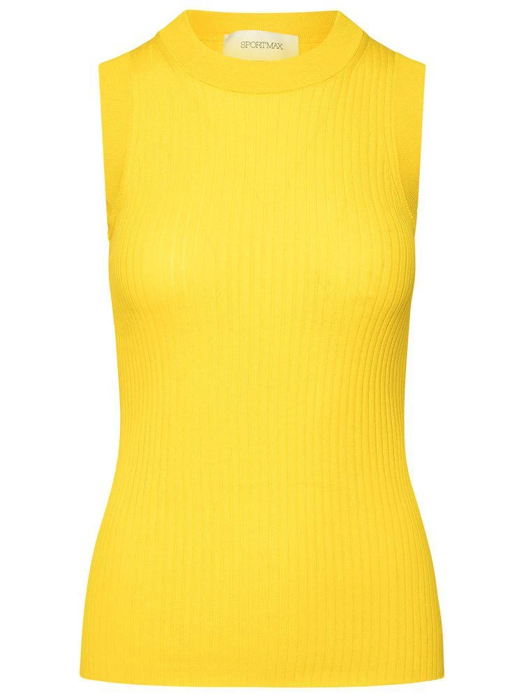 商品Max Mara|Sportmax Toledo Crewneck Sleeveless Knitted Top,价格¥1063,第1张图片