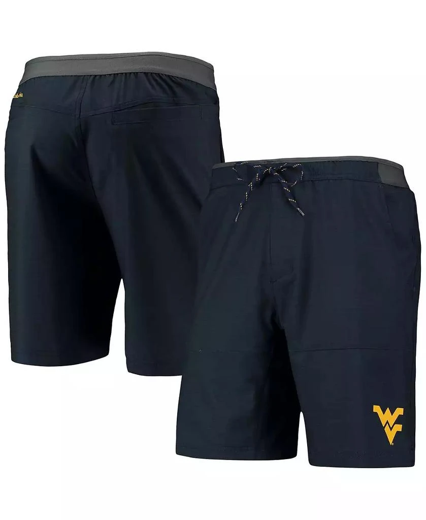 商品Columbia|Men's Navy West Virginia Mountaineers Twisted Creek Omni-Shield Shorts,价格¥337,第1张图片