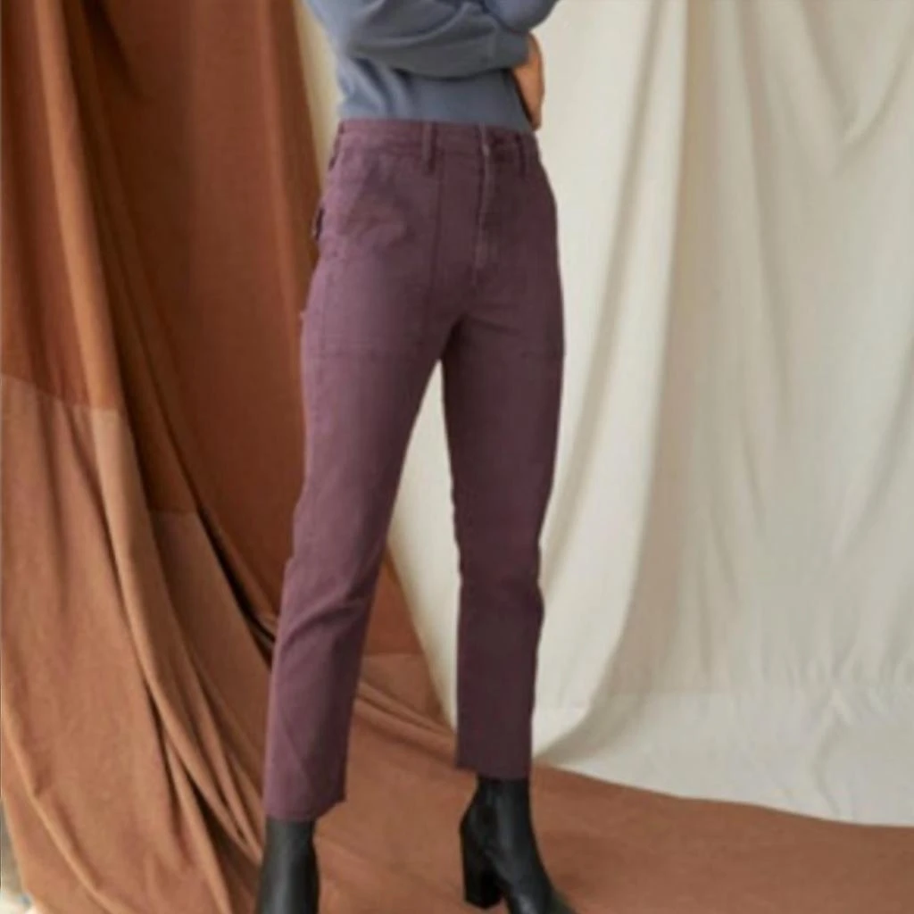 商品AMO|Easy Army Trouser In Wine Tasting,价格¥900,第2张图片详细描述