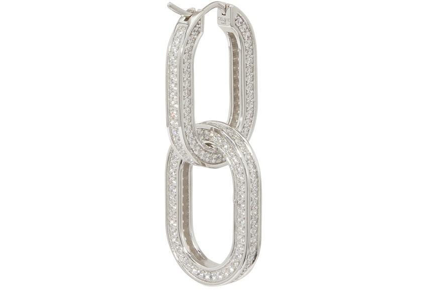 商品Celine|Edwige 水晶和黄铜圈形耳环,价格¥6948,第5张图片详细描述