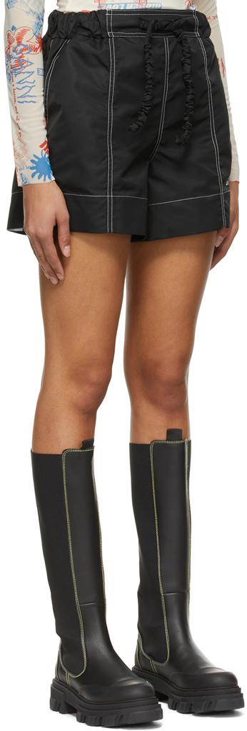 Black Recycled Nylon Shorts商品第2张图片规格展示