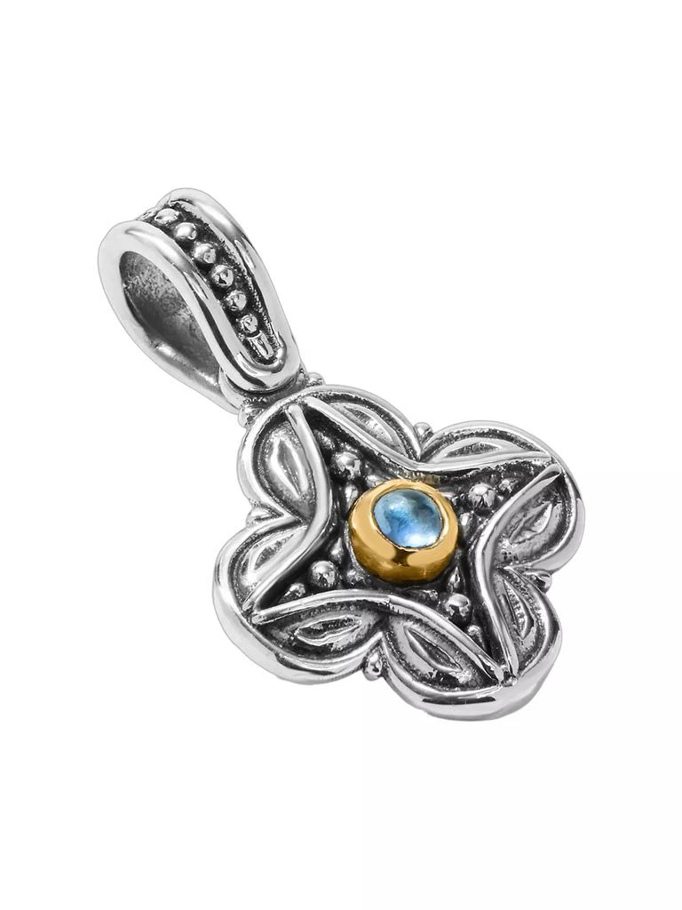 商品Konstantino|Sterling Silver, 18K Yellow Gold & Blue Spinel Pendant,价格¥1577,第3张图片详细描述