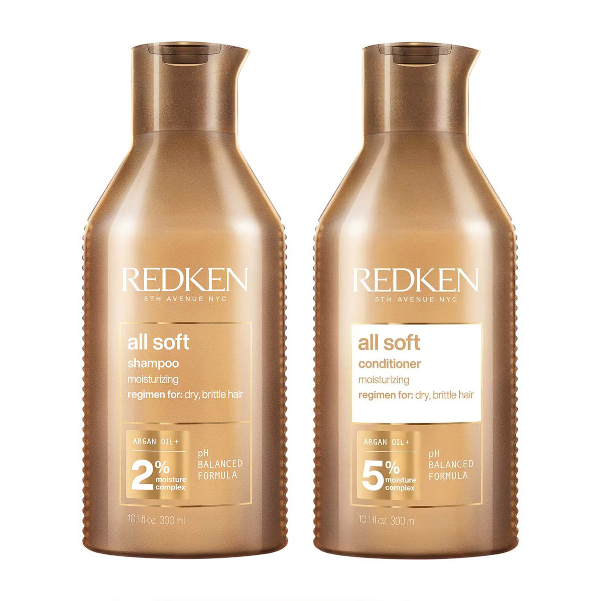 商品Redken|Redken 列德肯 全面柔顺防毛躁洗发护发套装 2x300ml,价格¥343,第1张图片