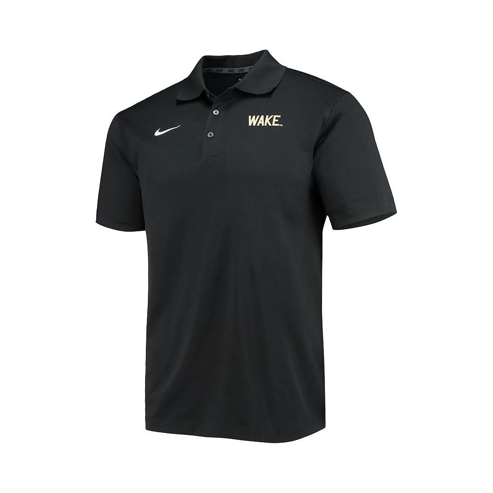 商品NIKE|Men's Black Wake Forest Demon Deacons Varsity Team Performance Polo Shirt,价格¥413,第2张图片详细描述