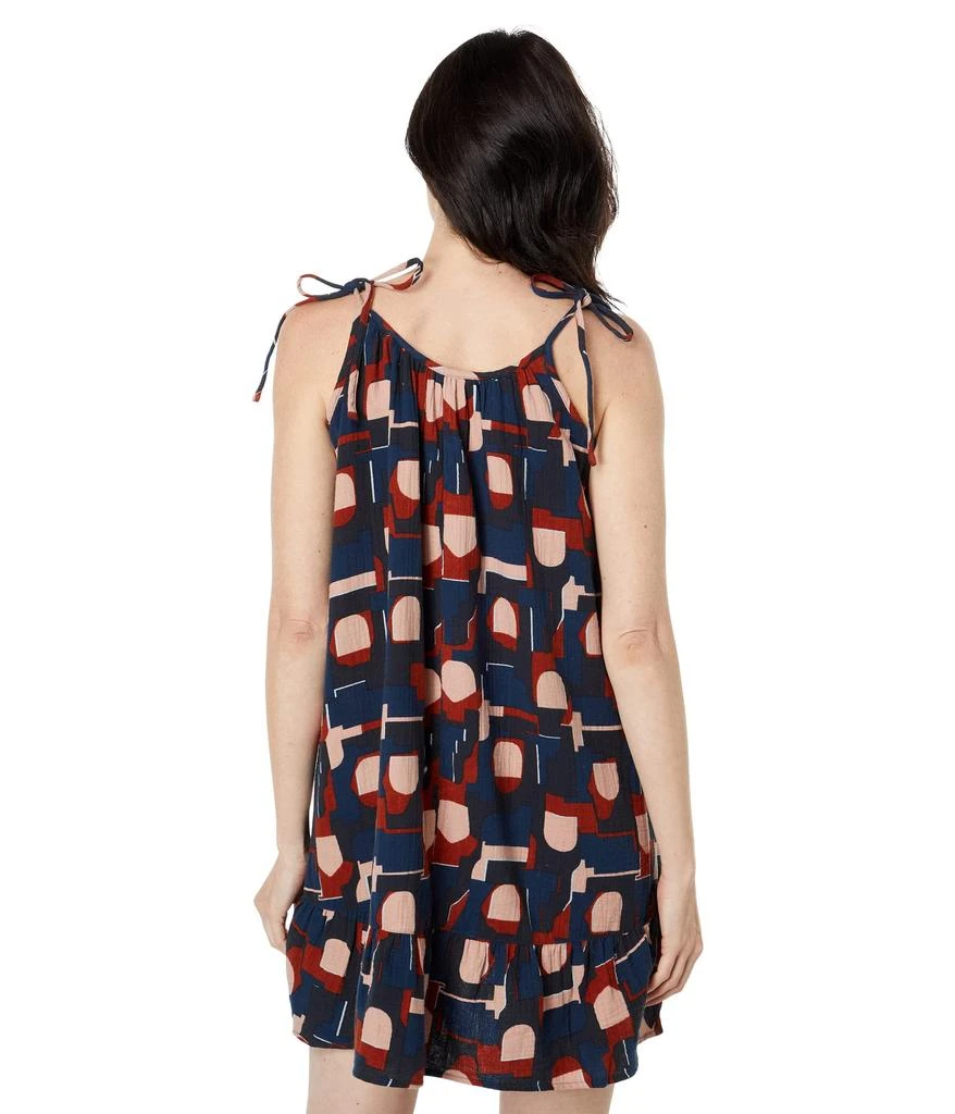 商品Madewell|Lightestspun Tie-Strap Ruffle-Hem Cover-Up Dress in Color Collage,价格¥351,第2张图片详细描述