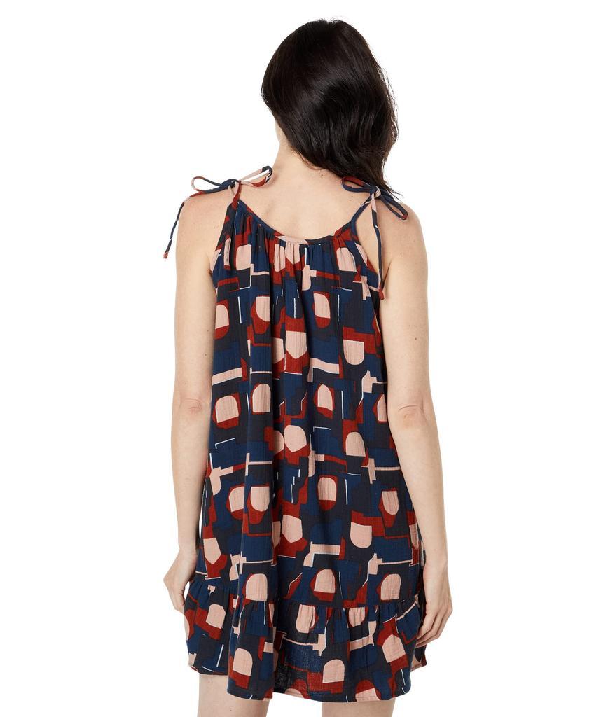 商品Madewell|Lightestspun Tie-Strap Ruffle-Hem Cover-Up Dress in Color Collage,价格¥291,第4张图片详细描述
