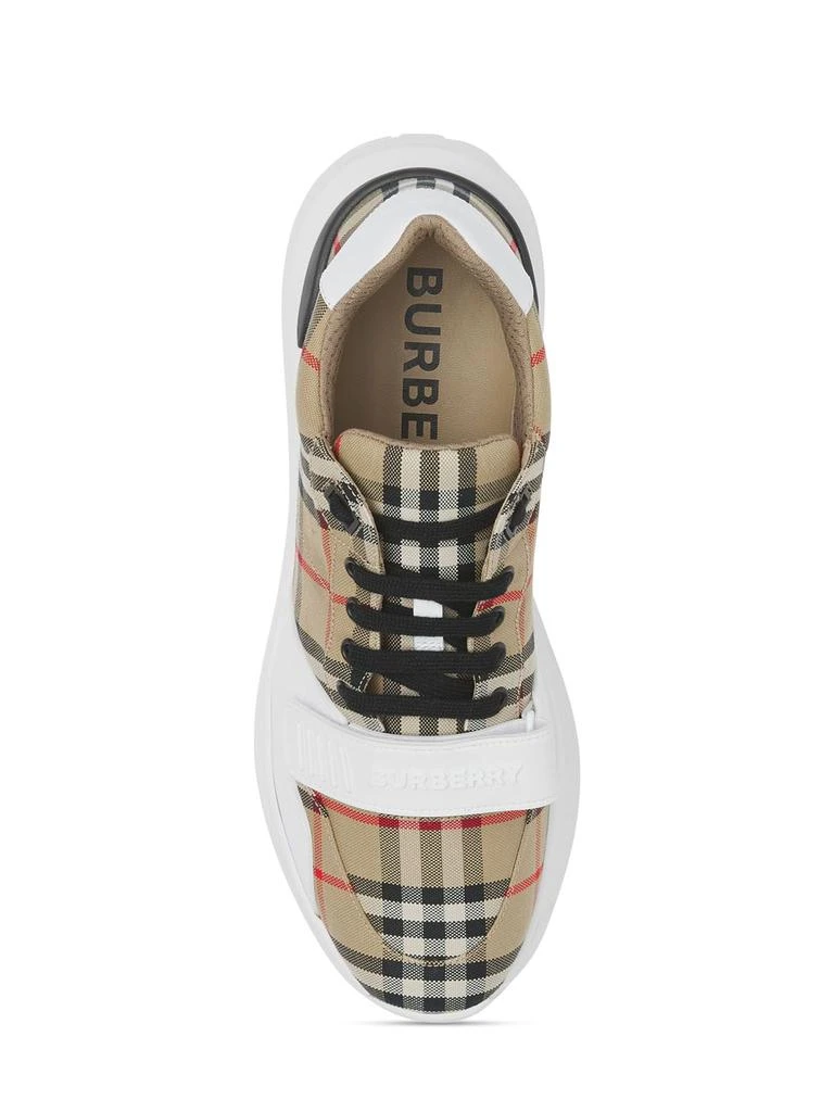 商品Burberry|30mm New Regis Check Canvas Sneakers,价格¥6448,第5张图片详细描述